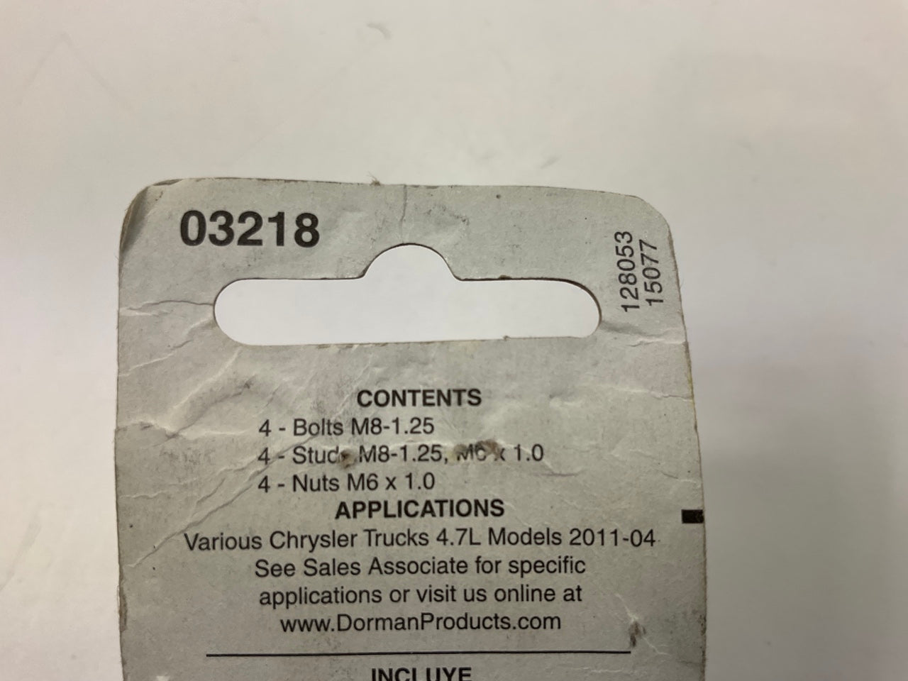 Dorman 03218 Exhaust Manifold Hardware Kit - Bolts & Studs