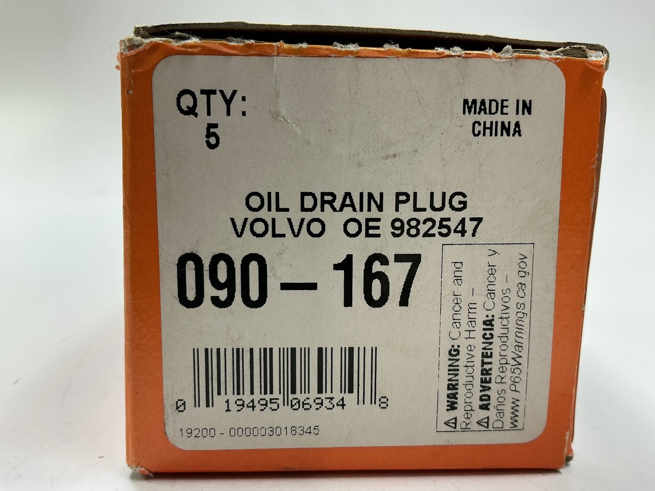 (5) Dorman 090-167 Oil Drain Plugs - M18 X 1.50 Thread