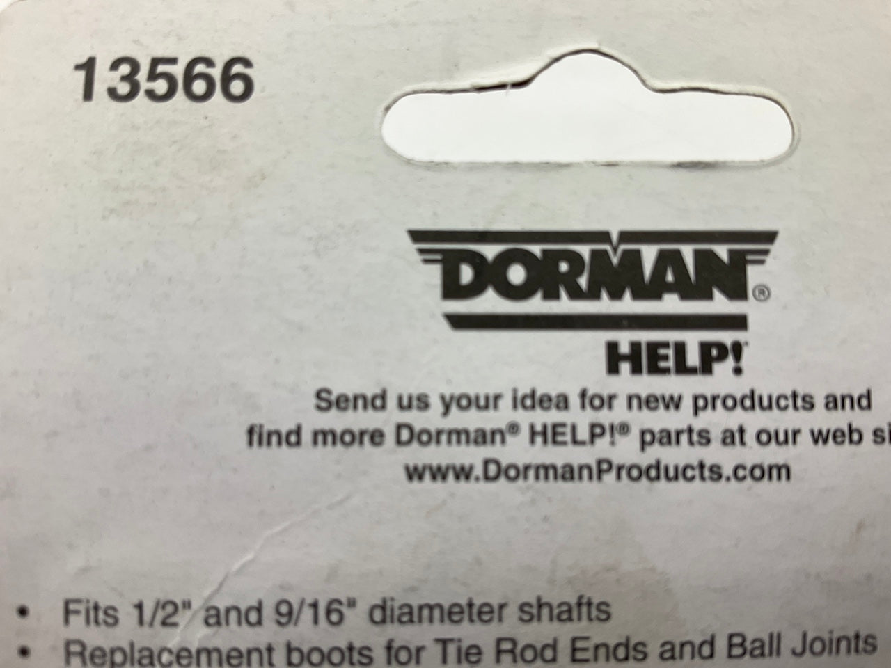 Dorman 13566 Universal Tie Rod Dust Boots, Contains (1) 1/2'' And (1) 9/16''