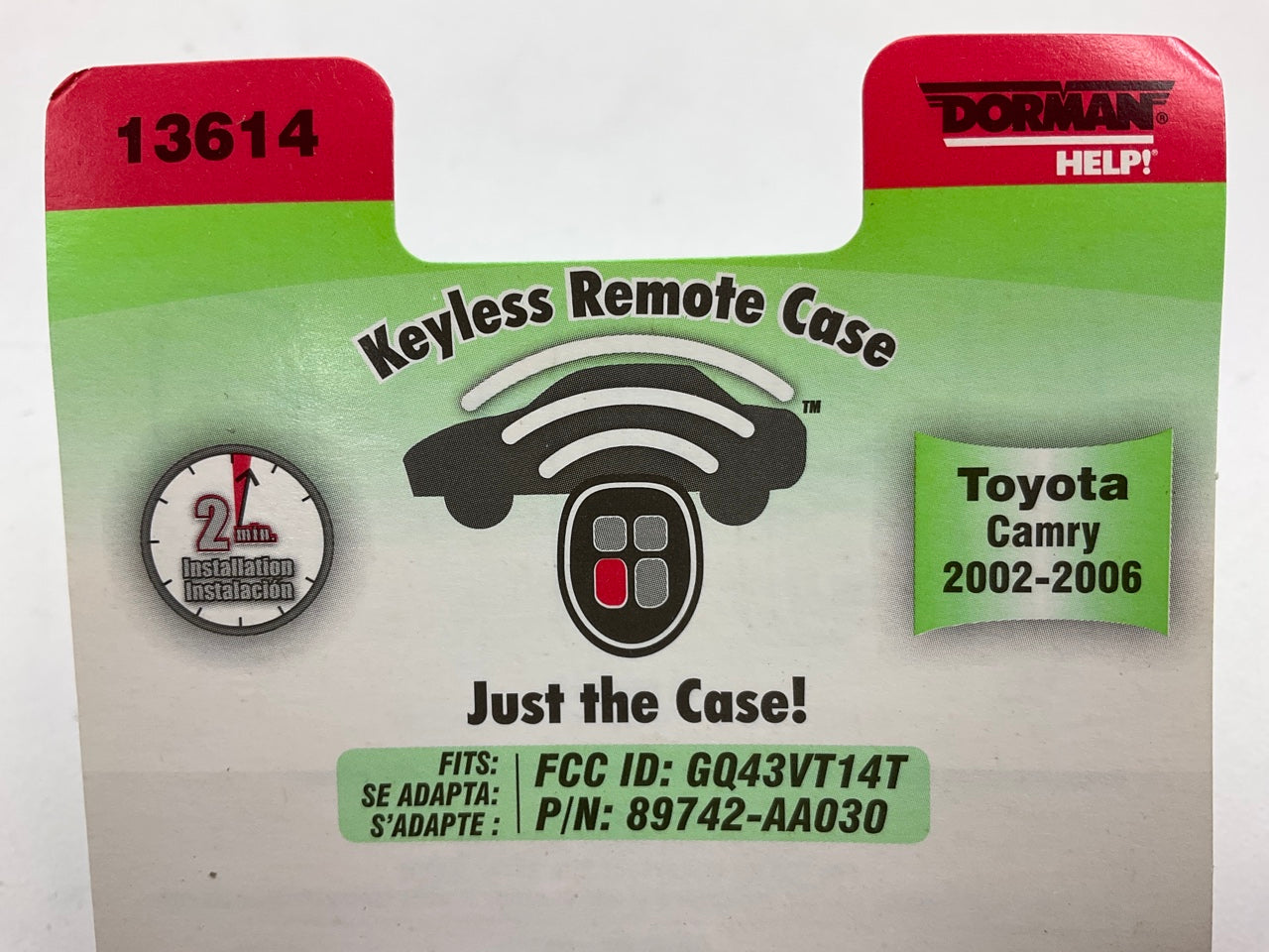 Dorman 13614 Keyless Entry Key Fob Remote - EMPTY Housing Only