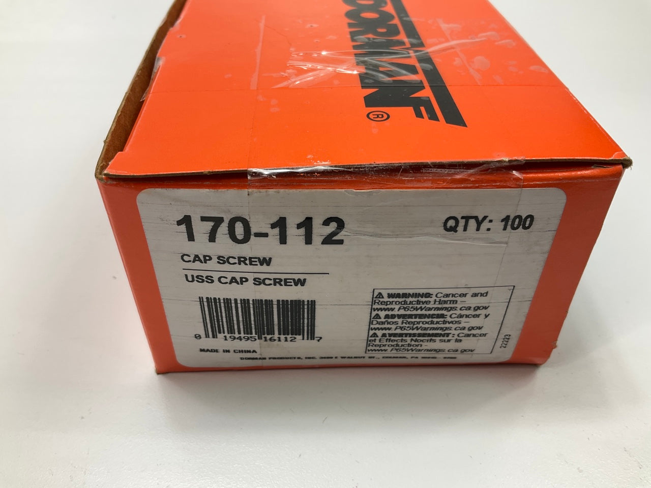 Dorman 170-112 Cap Screw Bolts - Hex Head, Grade 5, 5/16-18 X 1-1/4'', 100 Pack