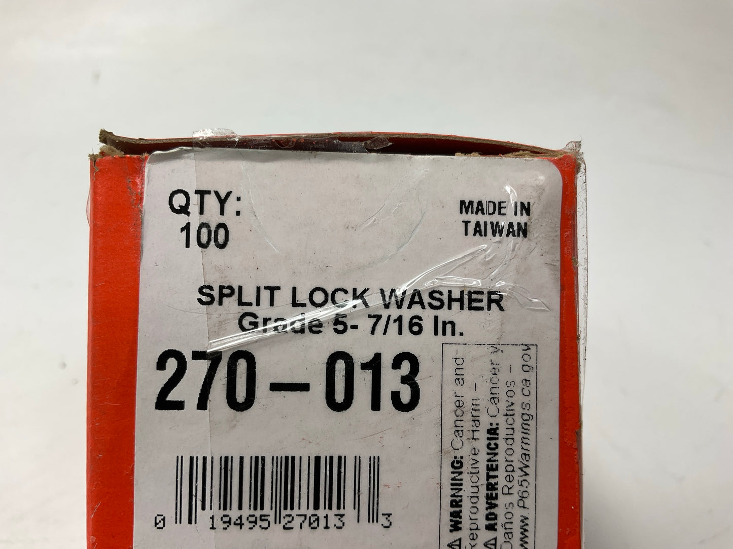 100 Pcs - Dorman 270-013 Split Lock Washers, Grade 5, 7/16 In