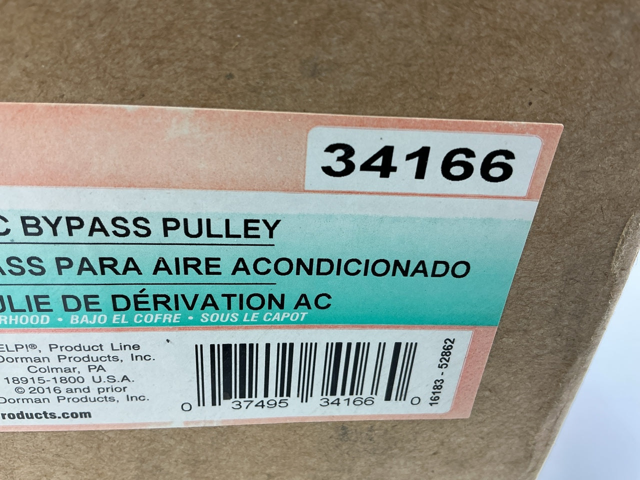 Dorman 34166 A/C Compressor Bypass Pulley