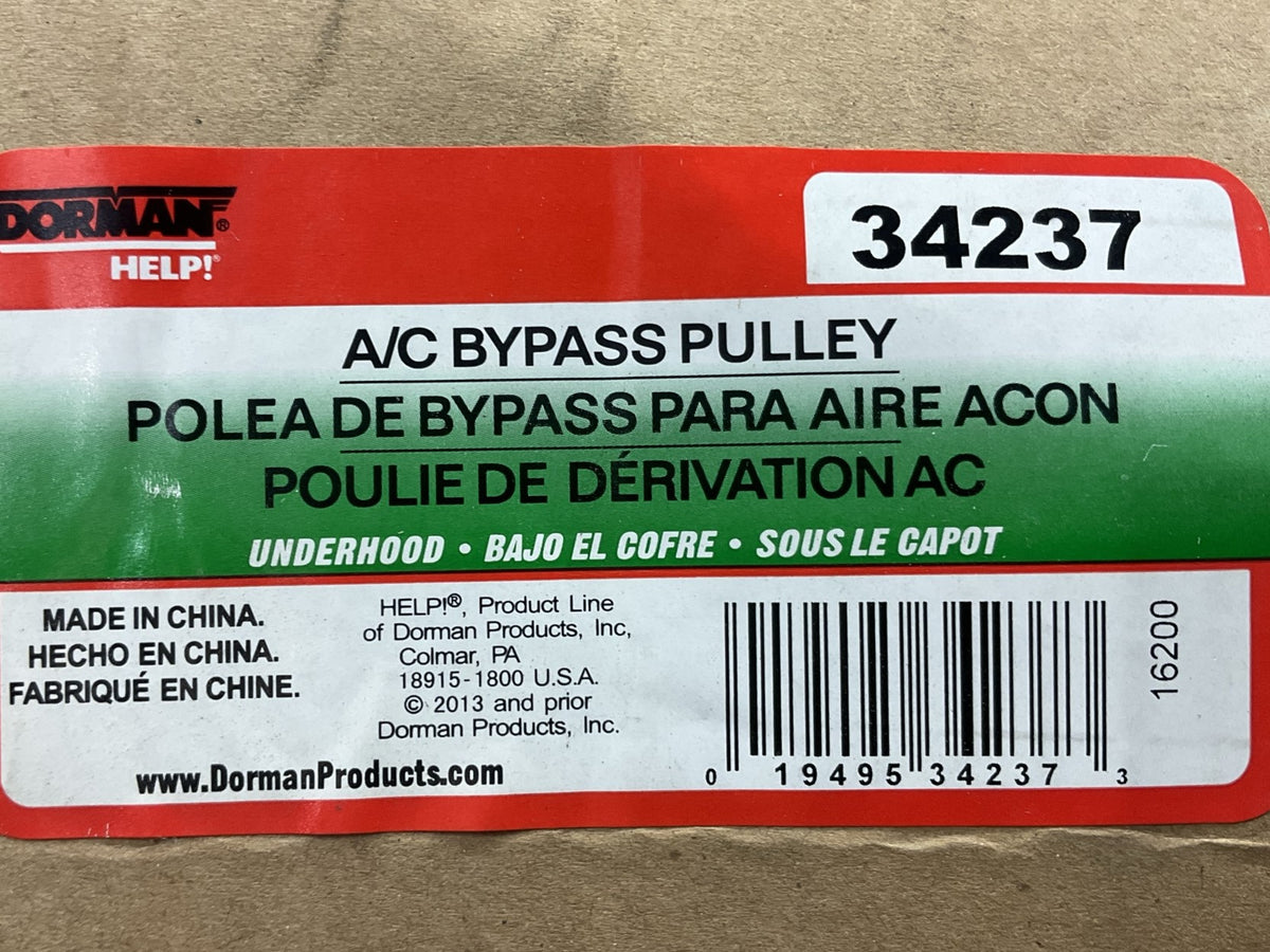 Dorman 34237 A/C Compressor Bypass Pulley