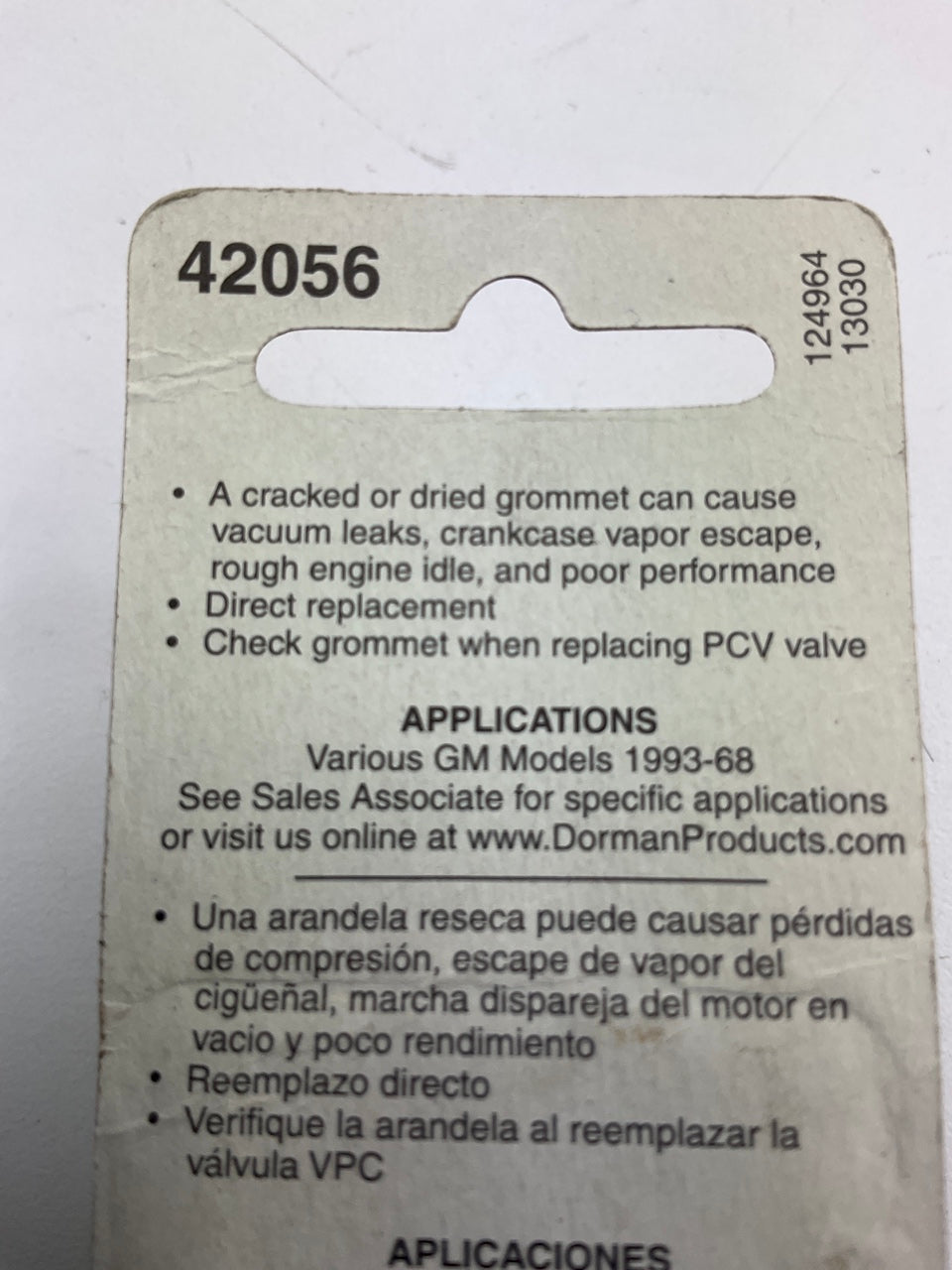 Dorman 42056 PCV Valve Grommet
