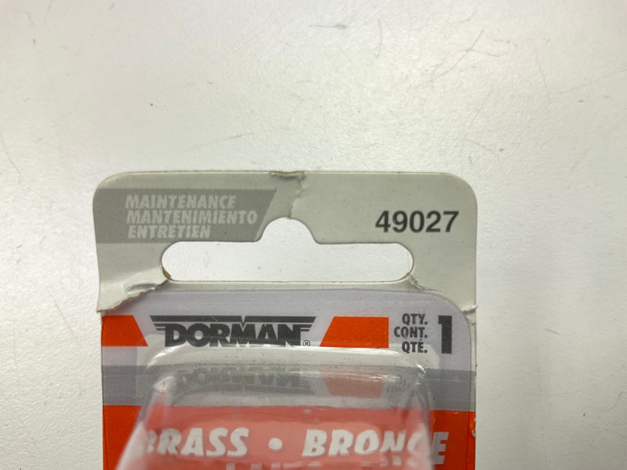 (4) Dorman 49027 Small Bristle Brass Wire Brush, 7-1/4'' Long