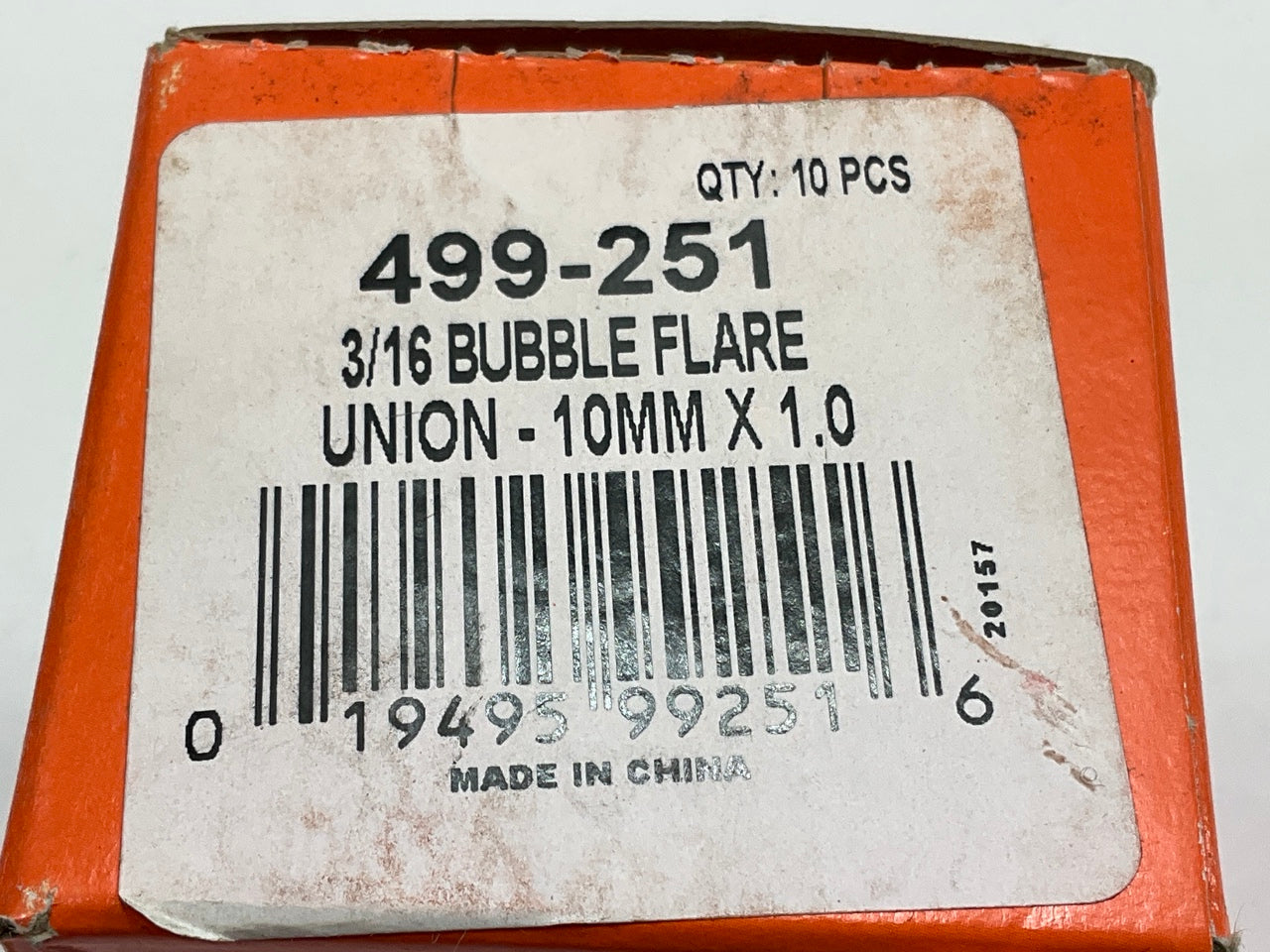 (10) Dorman 499-2513/16'' Brake Hydraulic Line Union, M10-1.0