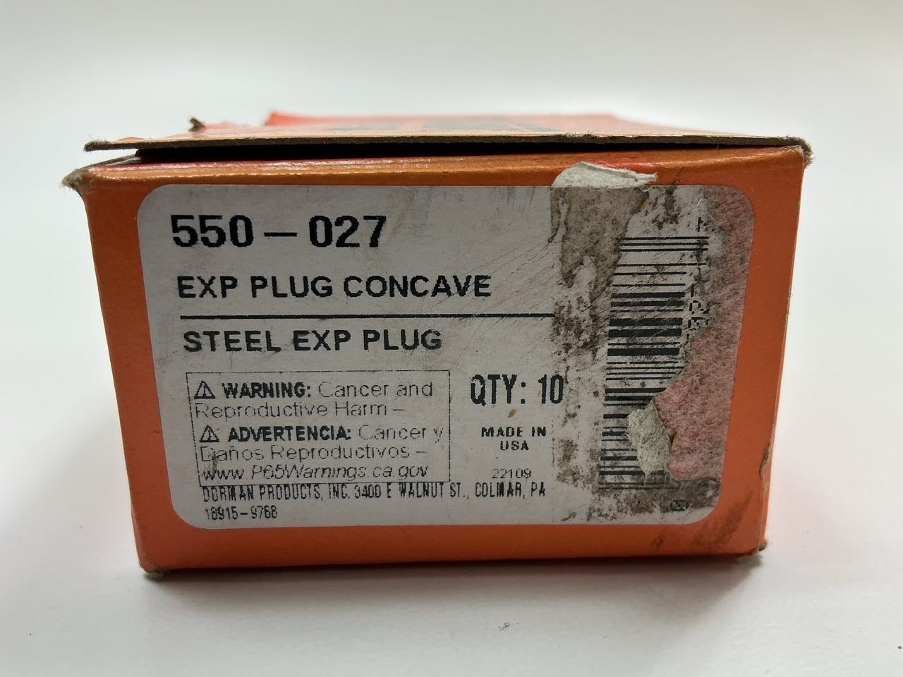 (10) Dorman 550-027 Engine Camshaft Plug