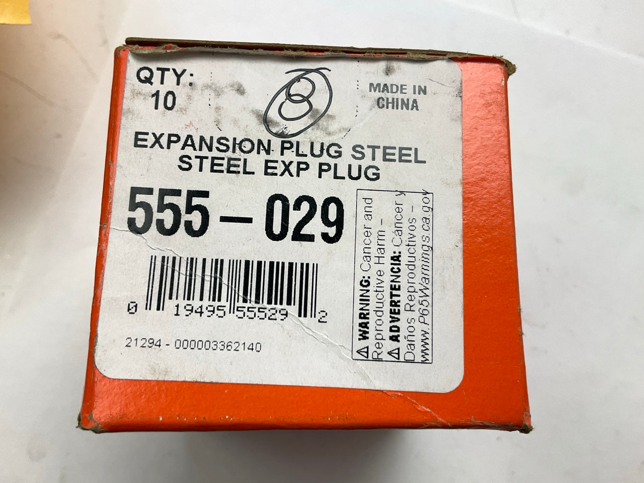 (8) Dorman 555-029 Steel Freeze Expansion Plugs 1-9/16'' Diameter, 0.380'' Height