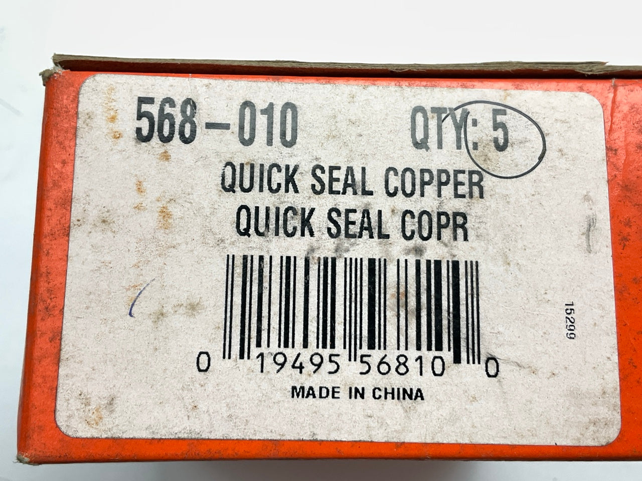 (5) Dorman 568-010 Expansion Plug Quick Seal Copper 1-5/8'', Max Expansion 1.655''