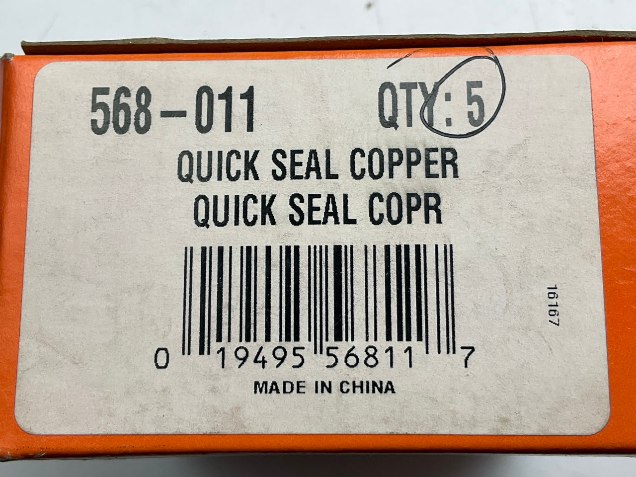 (5) Dorman 568-011 Expansion Plugs Quick Seal Copper 1 3/4'', Max Expansion 1.78''