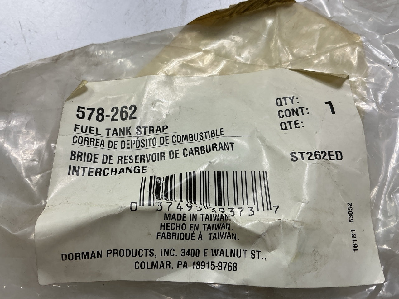 Dorman 578-262 Fuel Tank Strap For 2002-2006 Honda CR-V