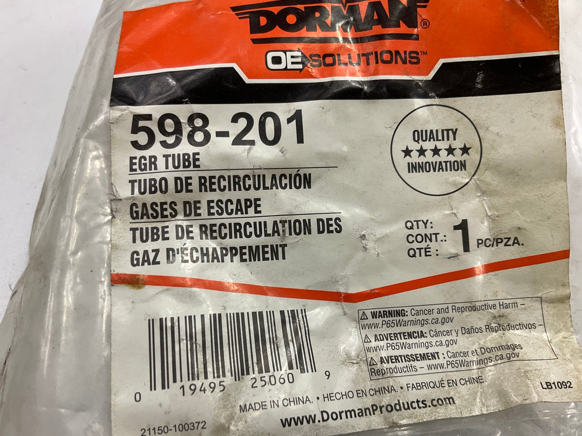 Dorman 598-201 Exhaust Gas Recirculation EGR Line