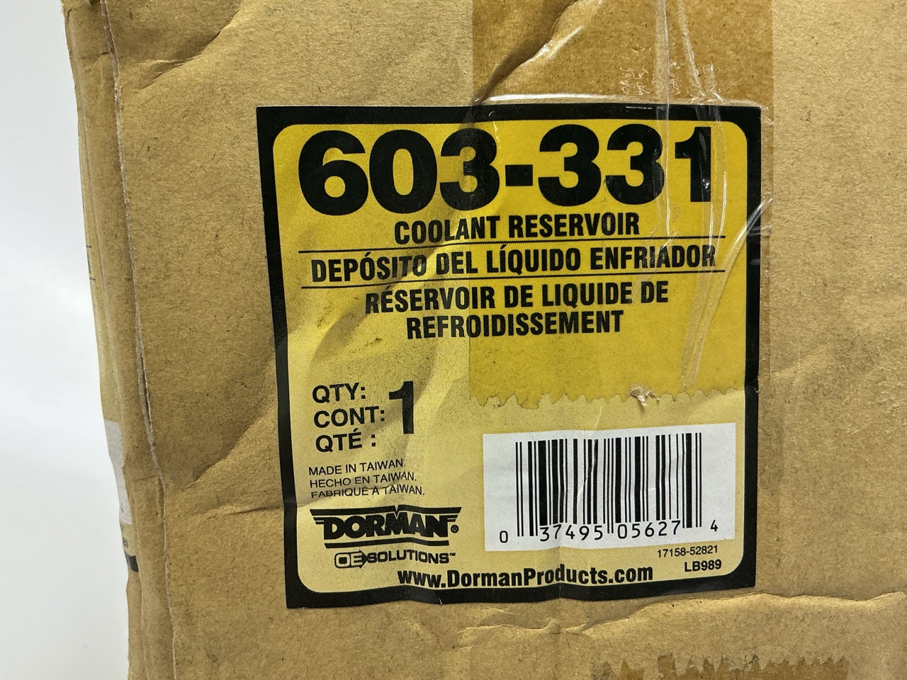 Dorman 603-331 Front Engine Coolant Reservoir Tank For 2002-2008 Mini Cooper