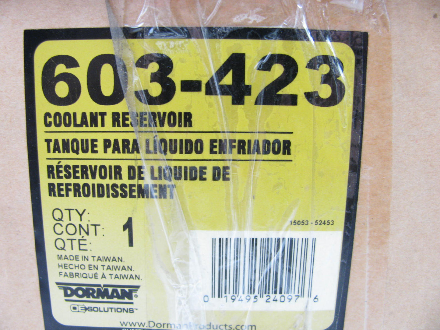 Dorman 603-423 Radiator Coolant Overflow Reservoir Bottle For 92-93 Toyota Camry