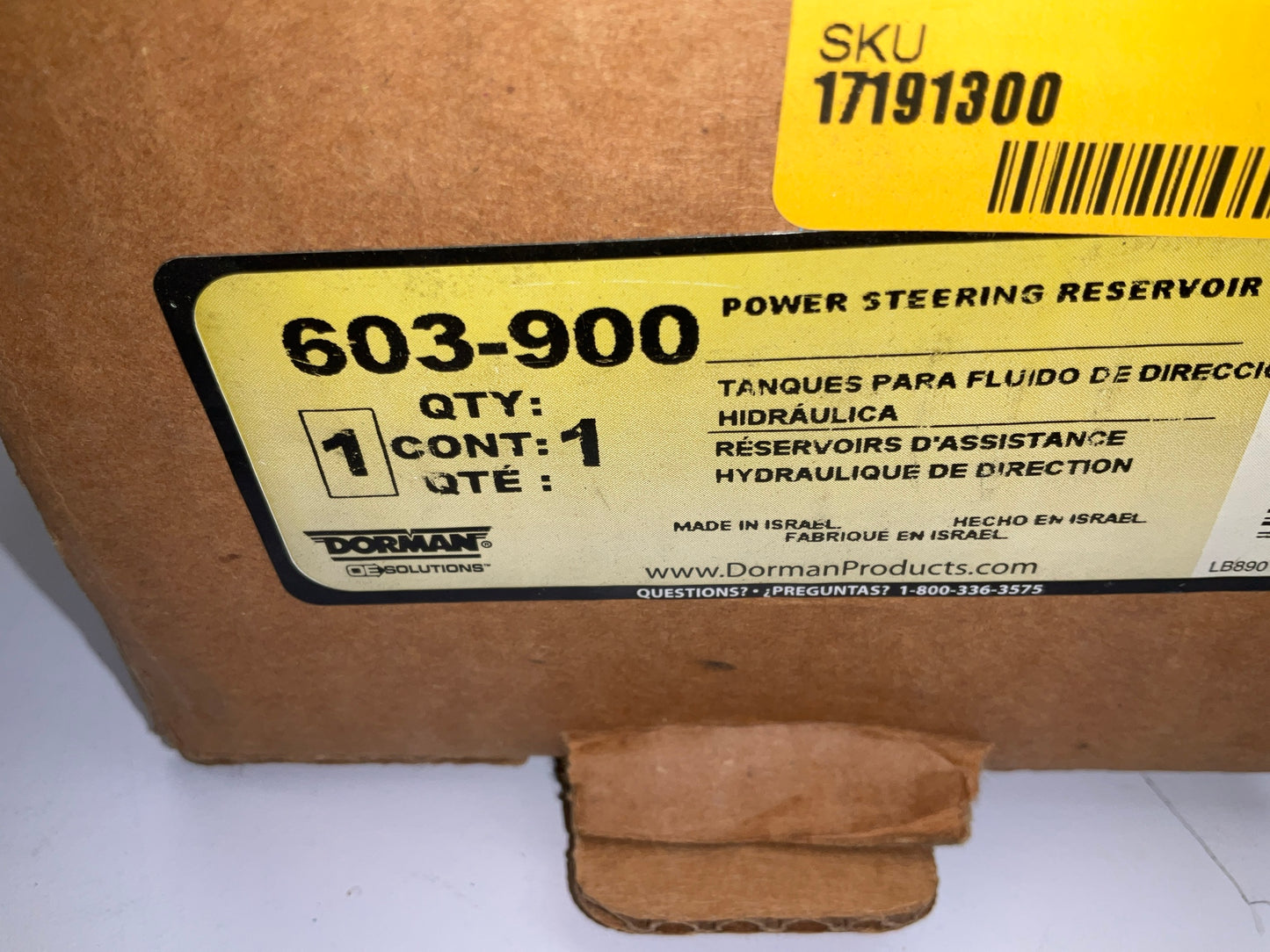 Dorman 603-900 Power Steering Reservoir W/ O Small O-Rings