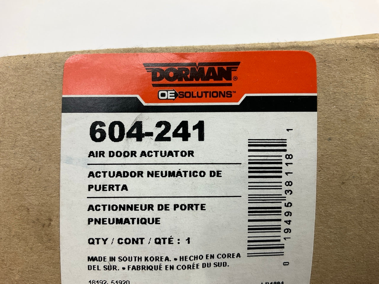 Dorman 604-241 HVAC Blend Door Actuator