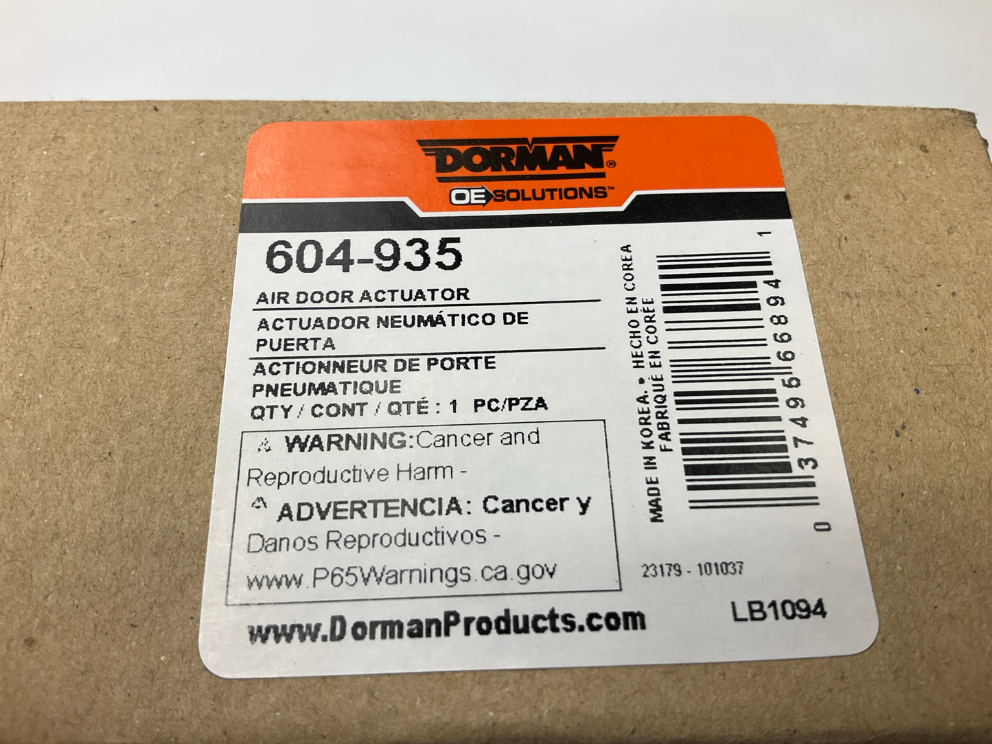 Dorman 604-935 HVAC Blend Door Actuator 08-12 Accord, 12-15 Crosstour