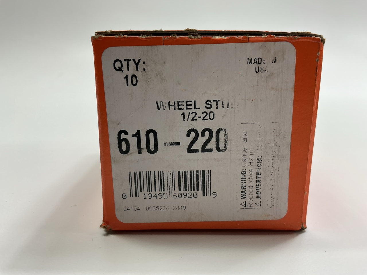 (10) Dorman 610-220 Wheel Lug Studs