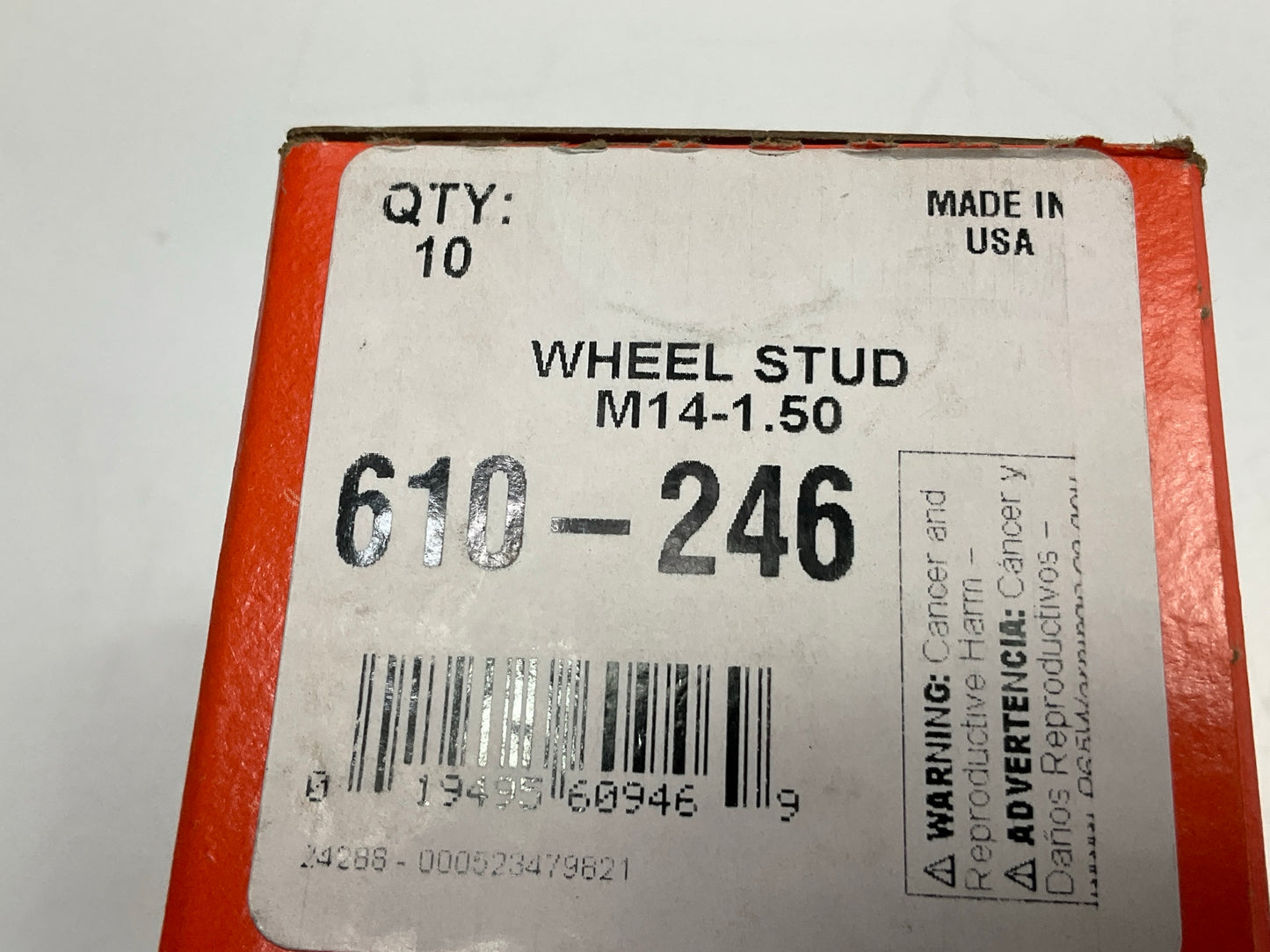 (10) Dorman 610-246 Wheel Lug Studs