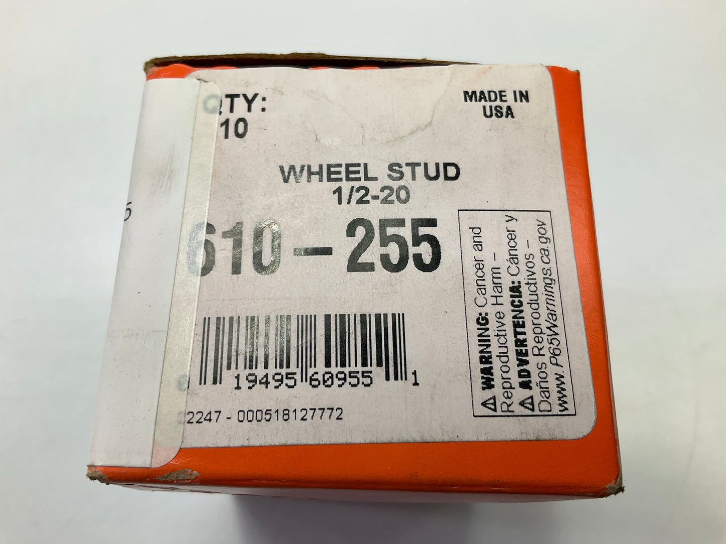 (10) Dorman 610-255 Wheel Lug Studs
