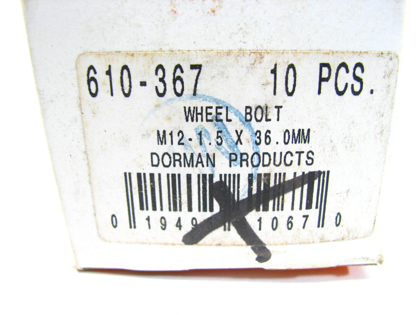 (10) Dorman 610-367 Wheel Lug Bolts - Front / Rear