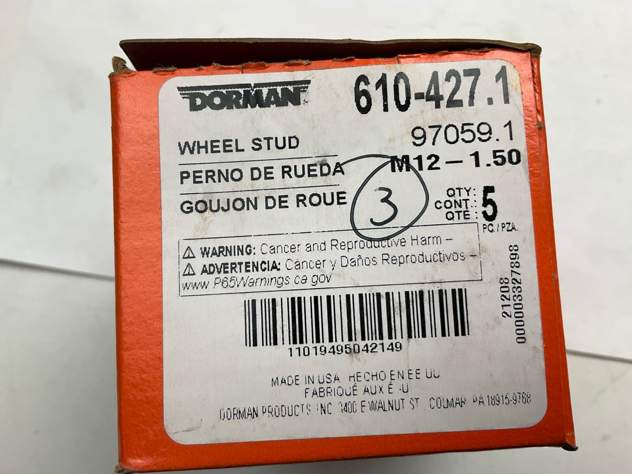 Dorman 610-427 Wheel Lug Stud