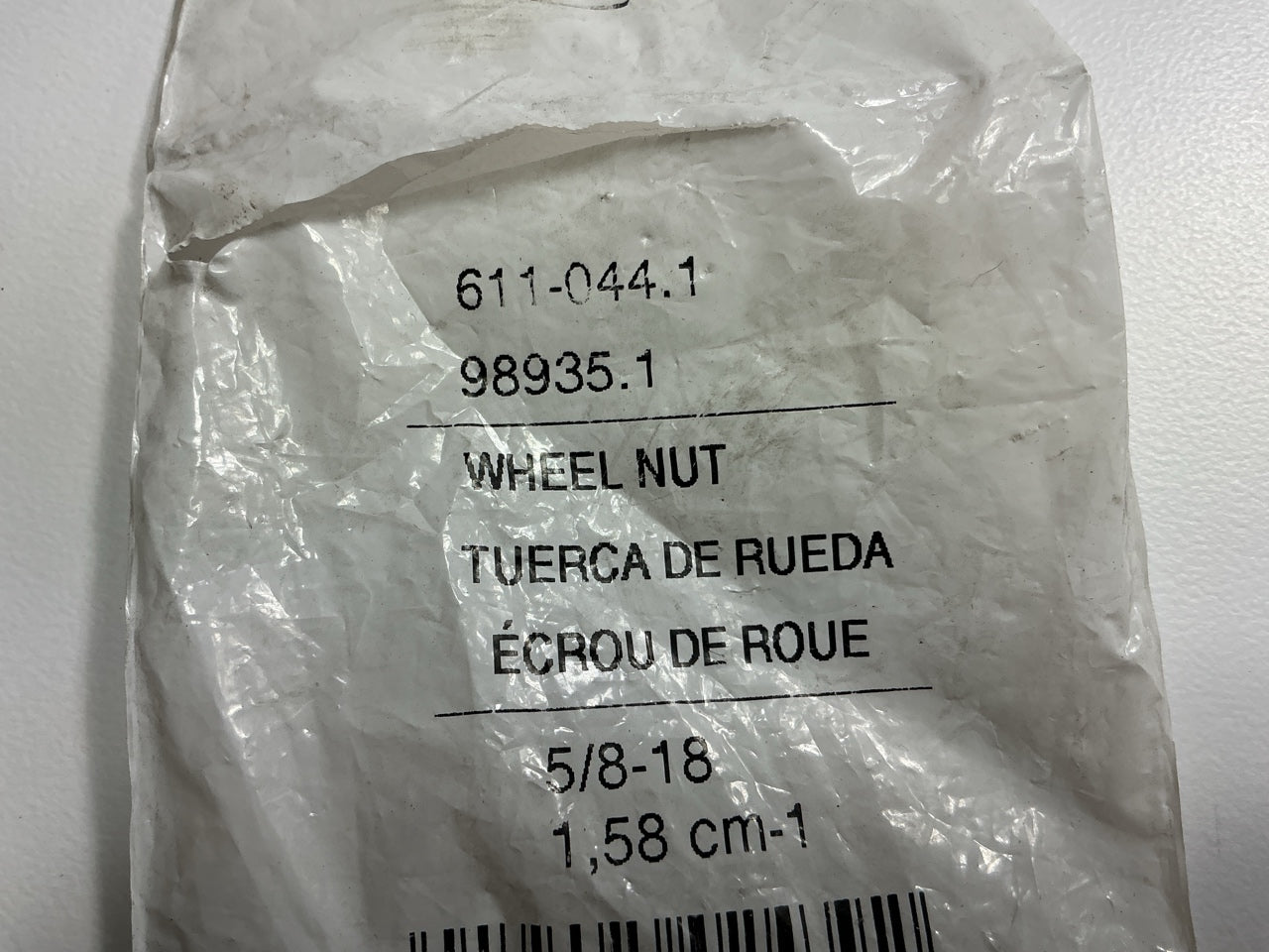 Dorman 611-044 Wheel Nut 5/8-18 Standard - 1-1/16'' Hex, 21/32'' Length