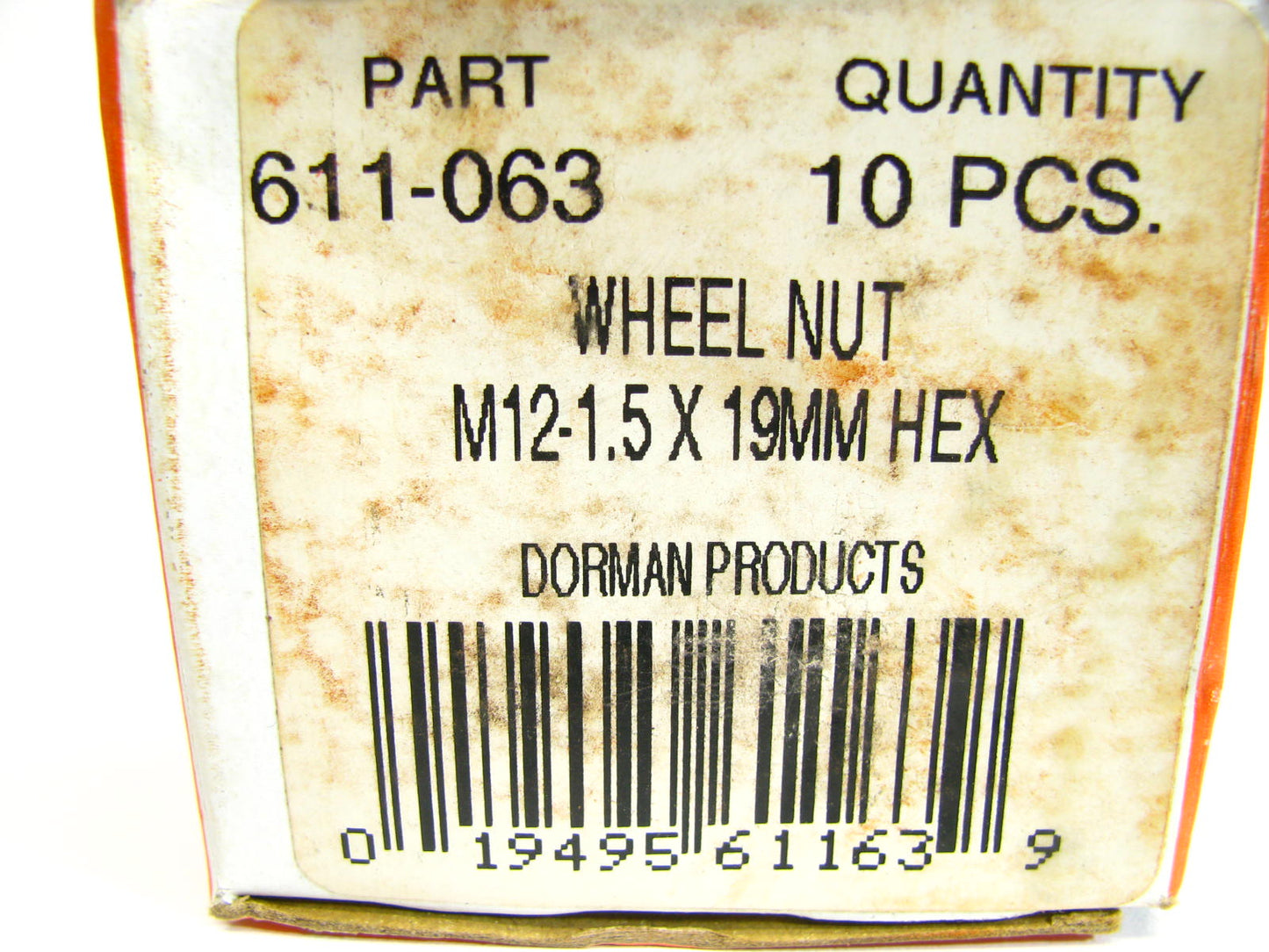 (10) Dorman 611-063 Wheel Lug Nuts - M12-1.5 X 19mm Hex