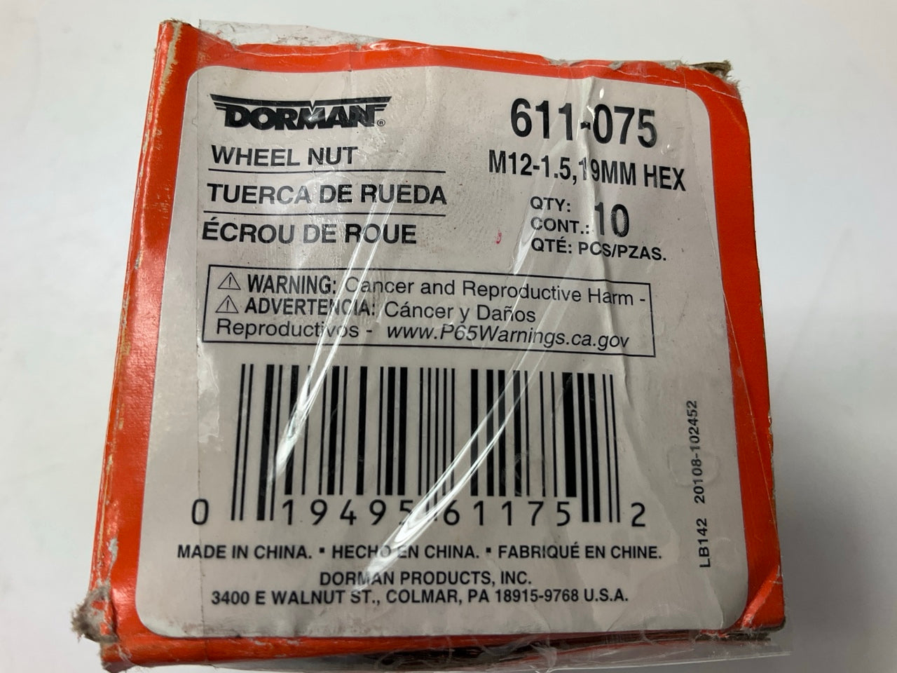 (3) Dorman 611-075 Wheel Lug Nuts