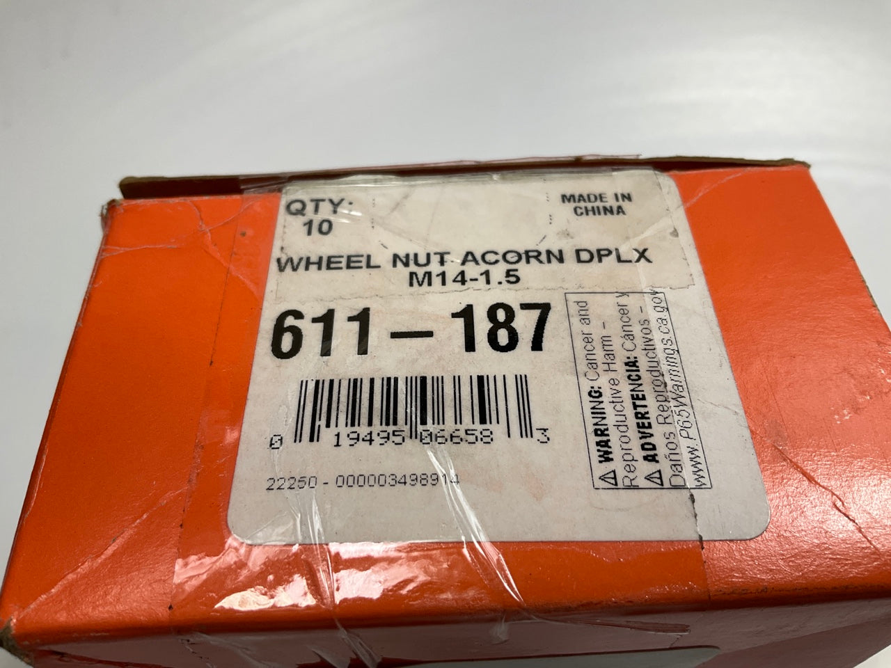 (10) Dorman 611-187 Wheel Lug Nuts