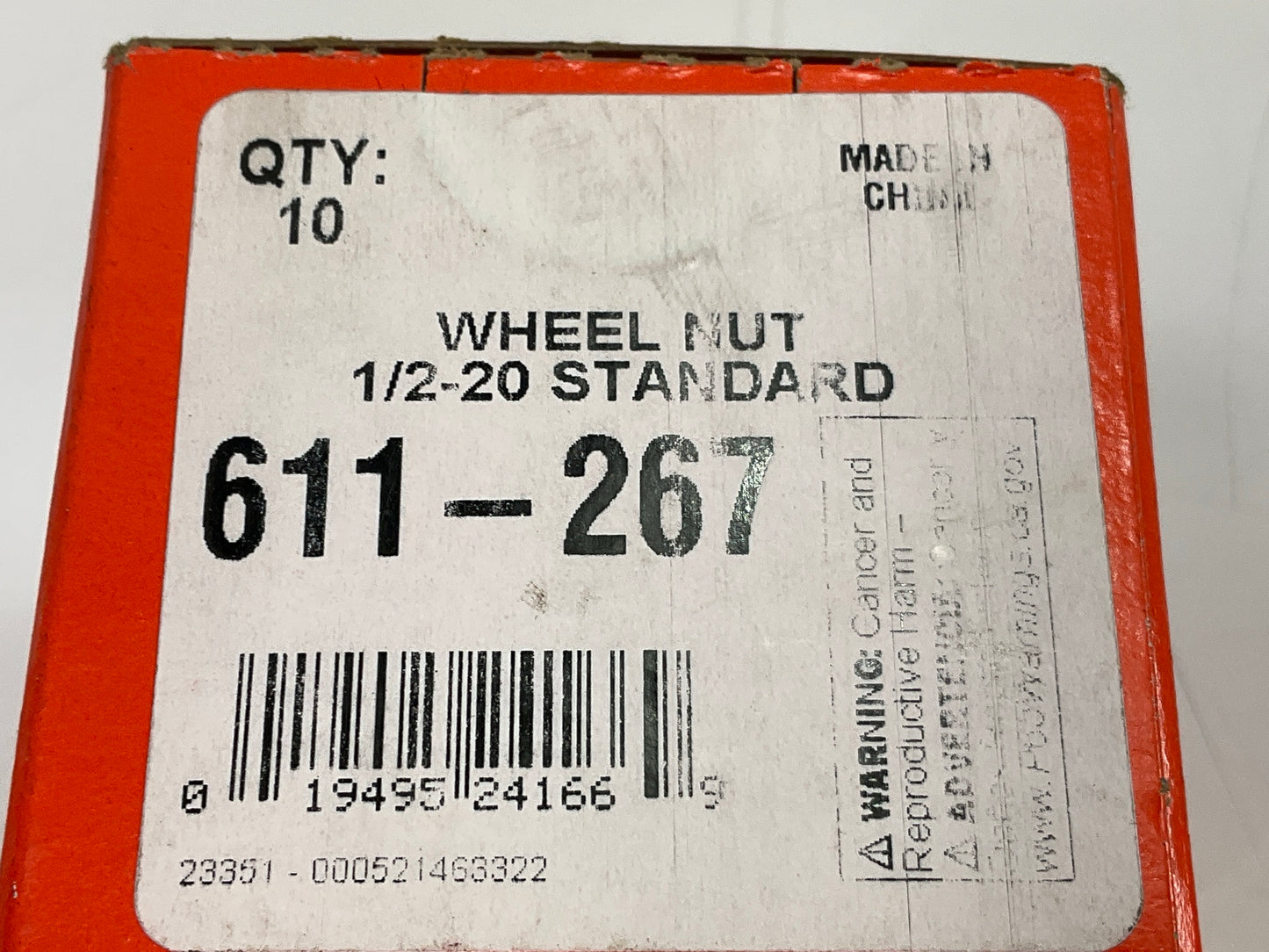 (10) Dorman 611-267 Wheel Lug Nuts
