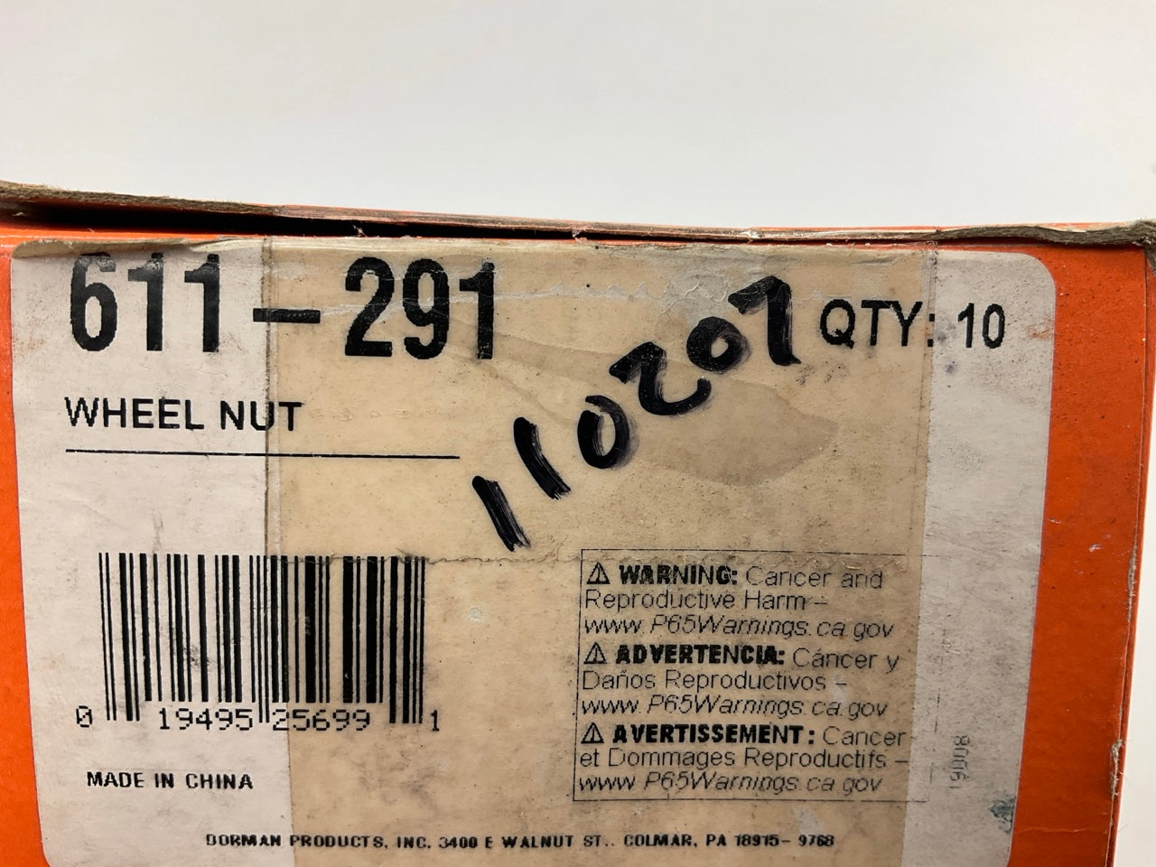 (10) Dorman 611-291 Wheel Lug Nuts