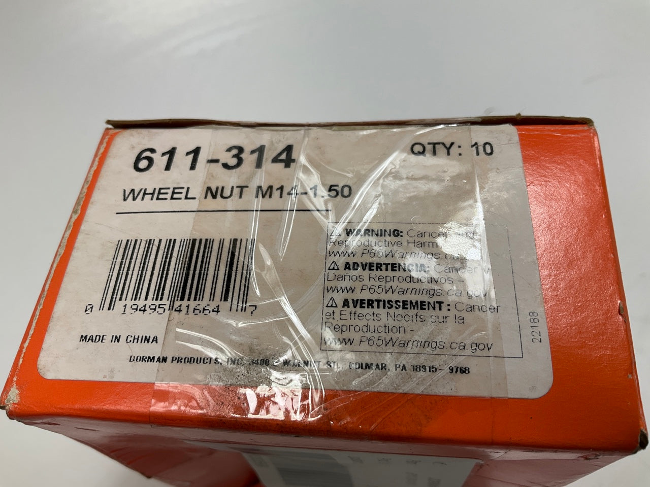 (10) Dorman 611-314 Wheel Lug Nuts