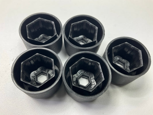 (5) Dorman 611-644 Black Wheel Nut Cover, Push Type For 1998-2010 Jetta Beetle