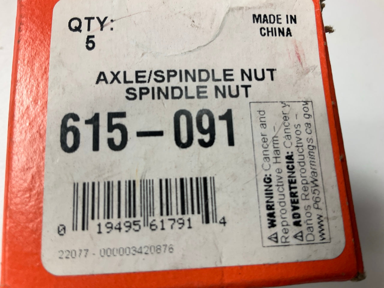 Dorman 615-091 Wheel Bearing Spindle Nut