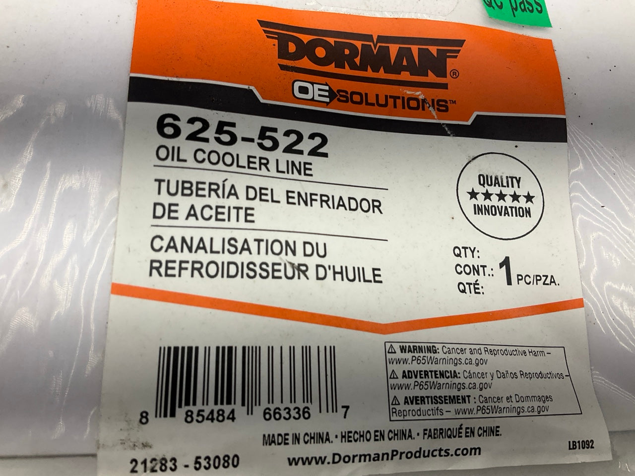 Dorman 625-522 Engine Oil Cooler Hose Assembly