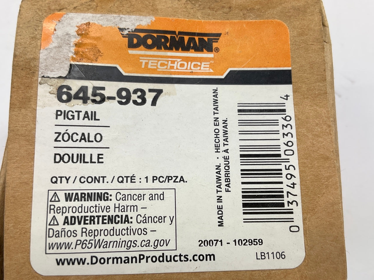 Dorman 645-937 Brake Lamp Light Bulb Socket