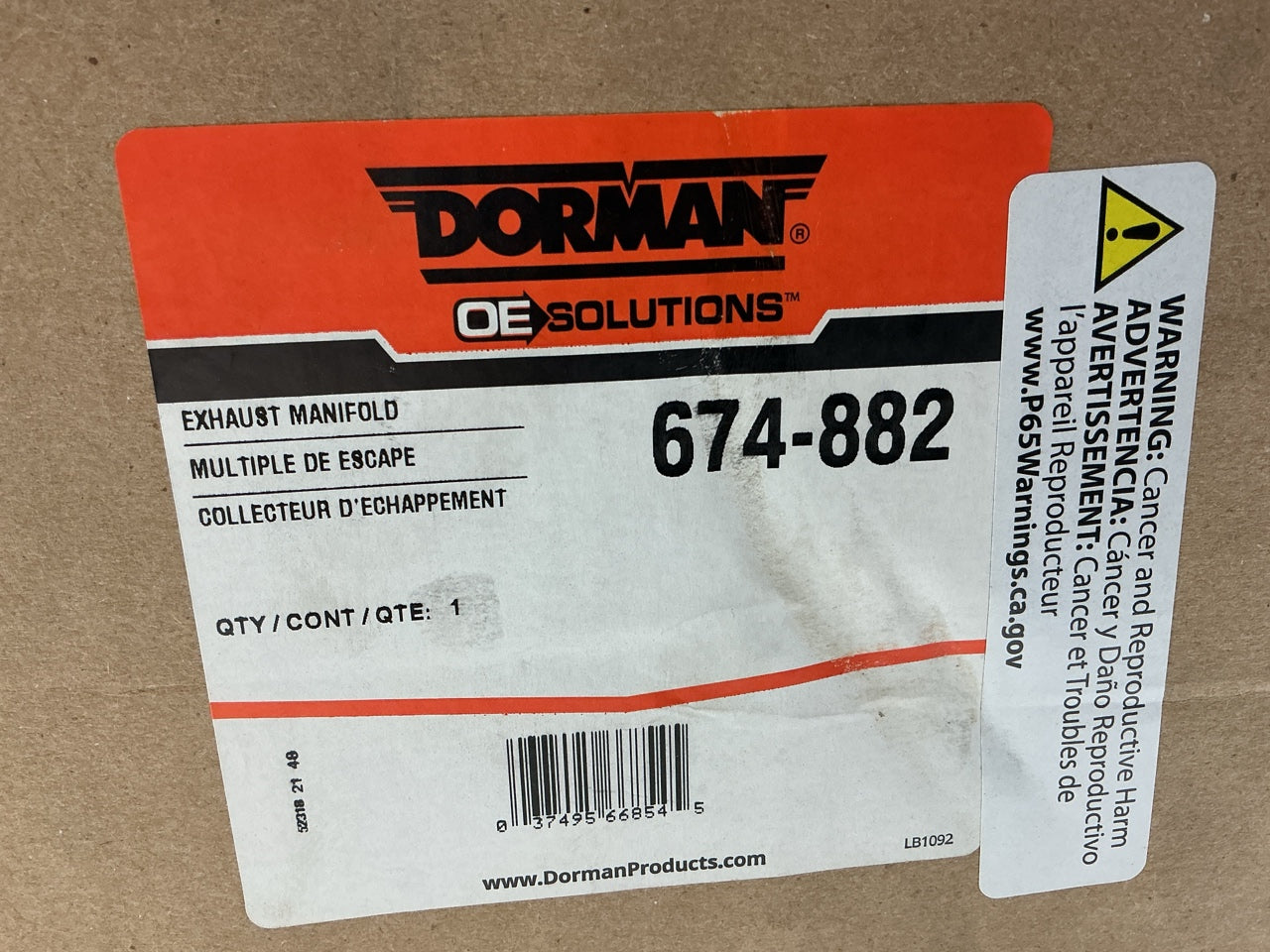 MISSING GASKET & ALL HARDWARE Dorman Front Catalytic Converter Exhaust Manifold