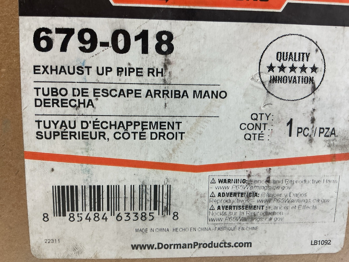 Dorman 679-018 Right Turbocharger Up Tube Pipe Kit