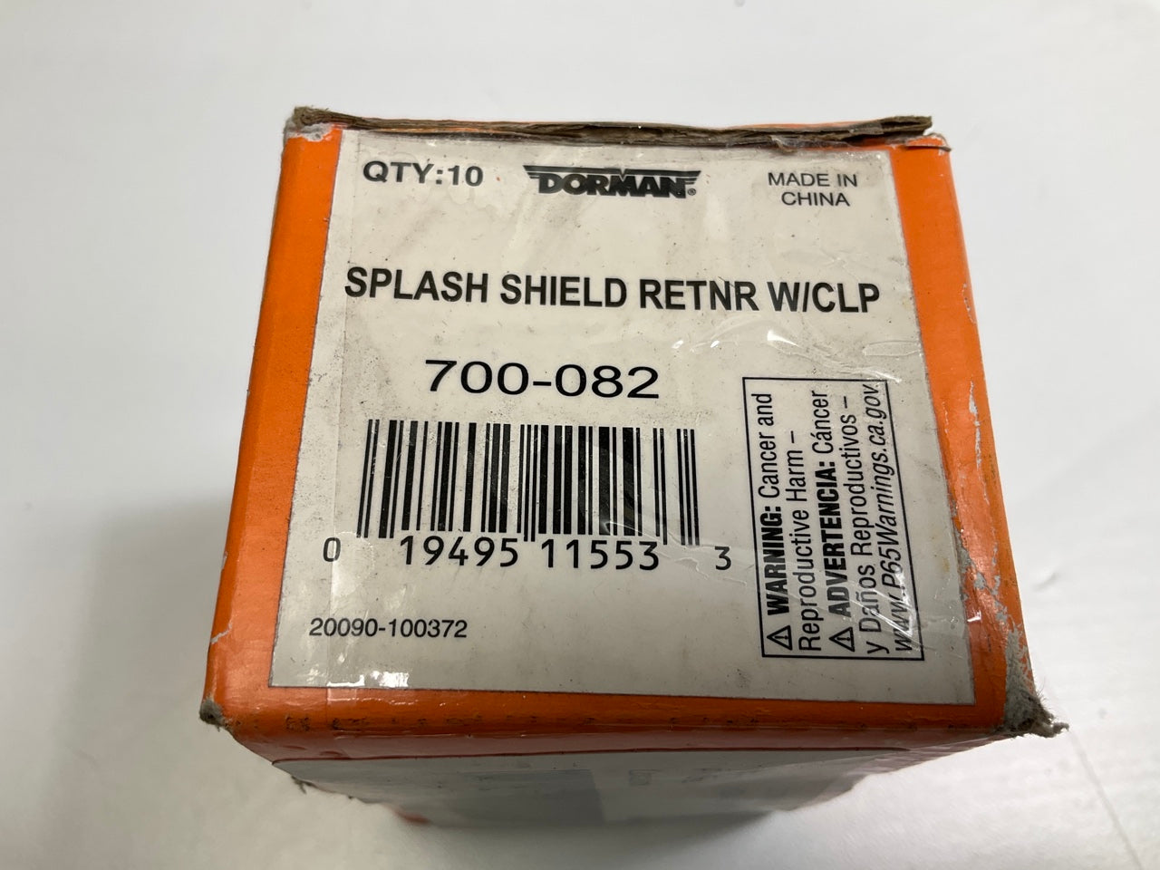Dorman 700-082 Splash Shield Retainer With Clip - Pack Of 10