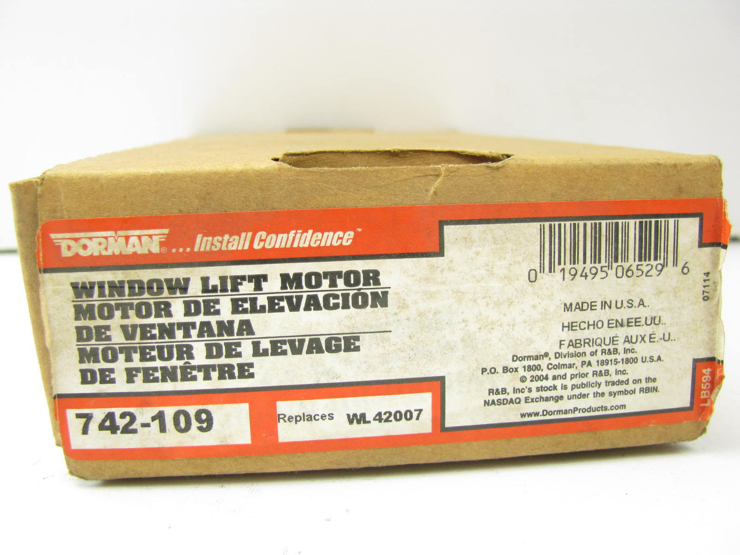 Dorman 742-109 Rear Left Power Window Motor ( Replaces WL42007 )