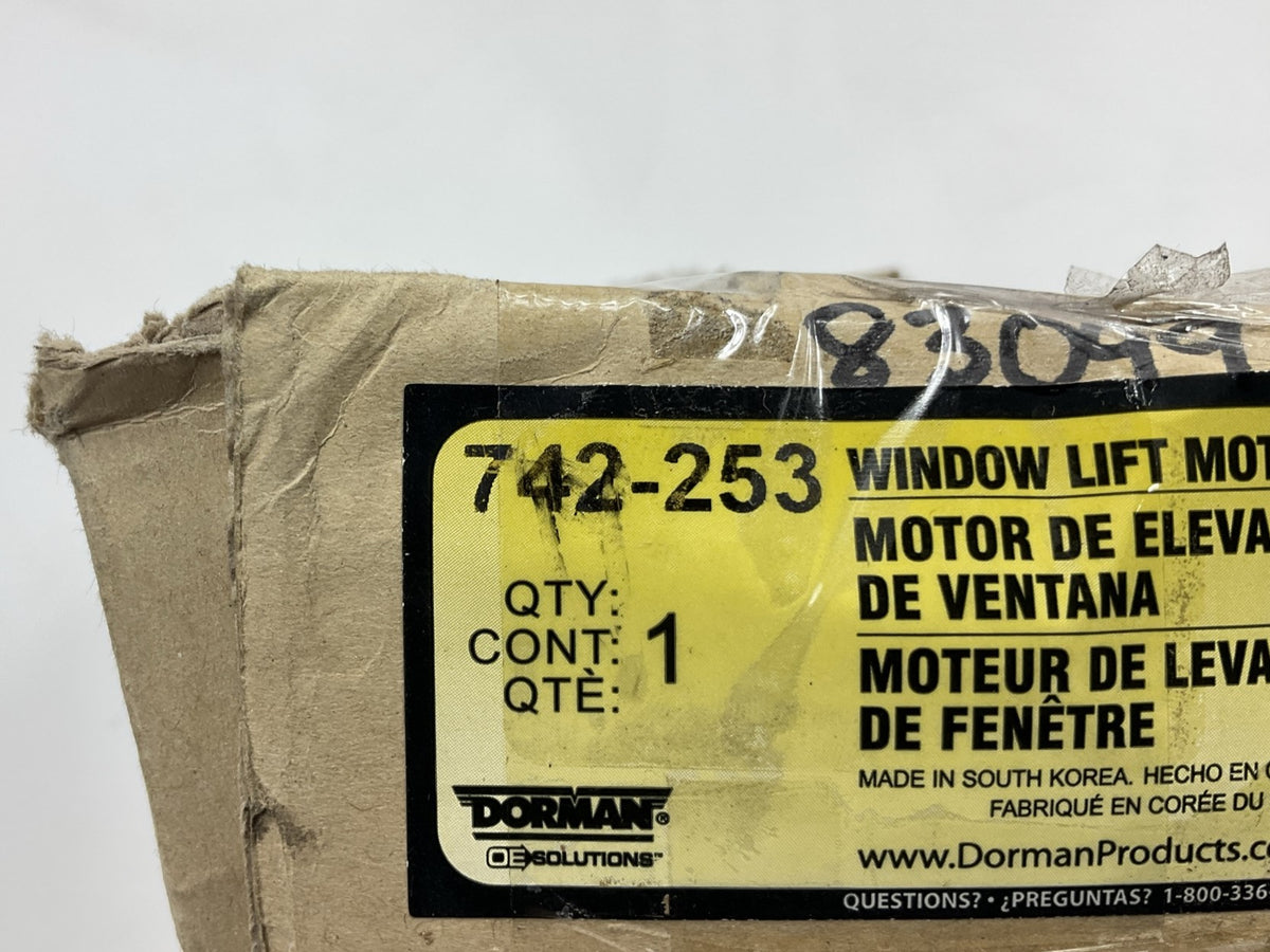 MISSING CONNECTORS &BOLTS - Dorman 742-253 Power Window Motor