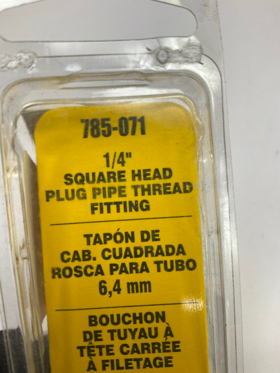 Dorman 785-071 Square Head Pipe Fitting Plug, 1/4''