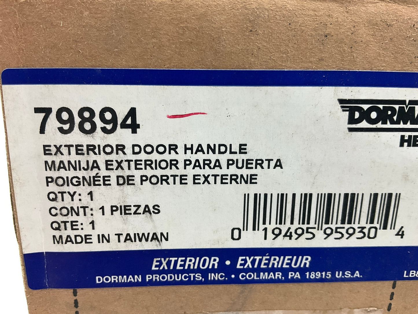 Dorman 79894 Rear Left Outside Door Handle For 1999-2003 Lexus RX300