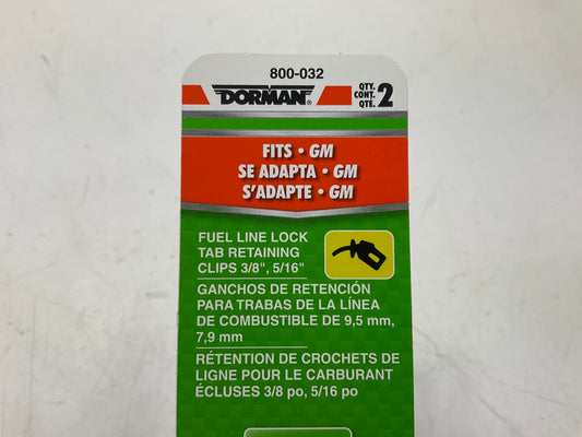 Dorman 800-032 GM Fuel Line Lock Tab Retaining Clips, 3/8'' & 5/16''