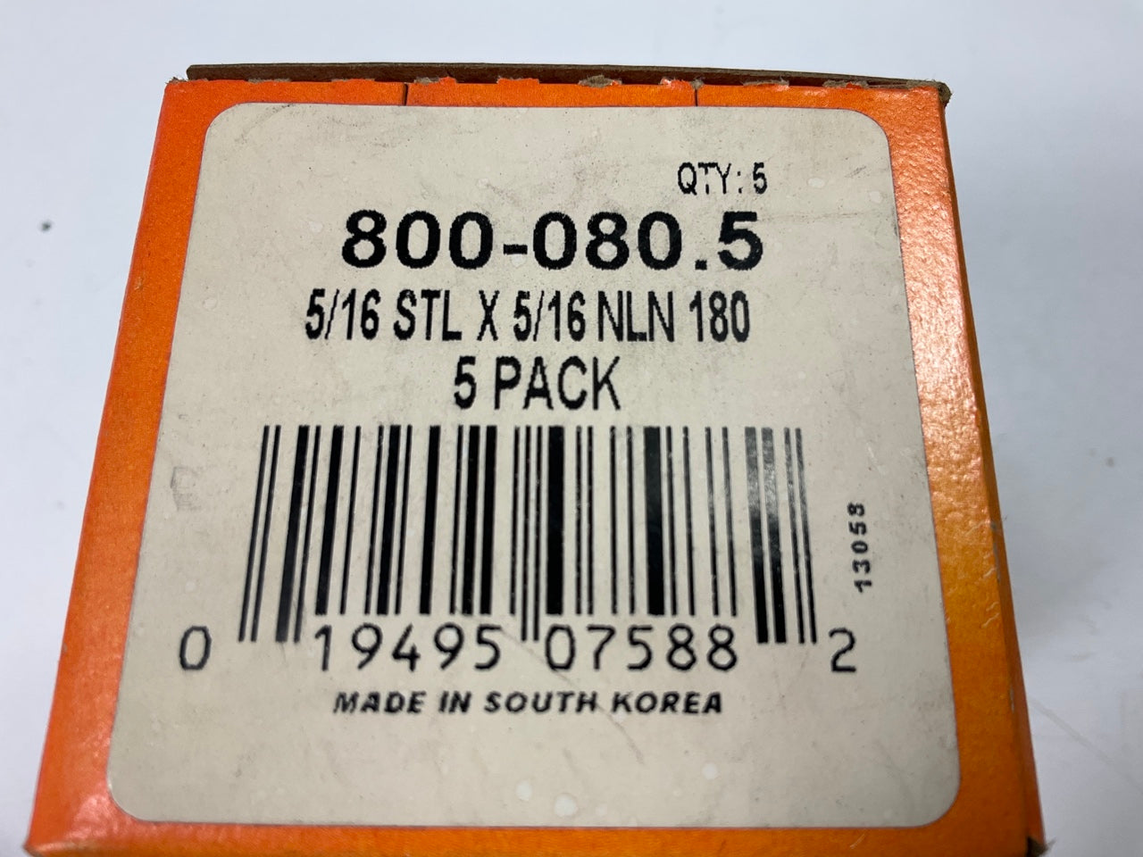 (5) Dorman 800-080 Fuel Line Quick Connect 5/16'' To 5/16'' 180 Degree
