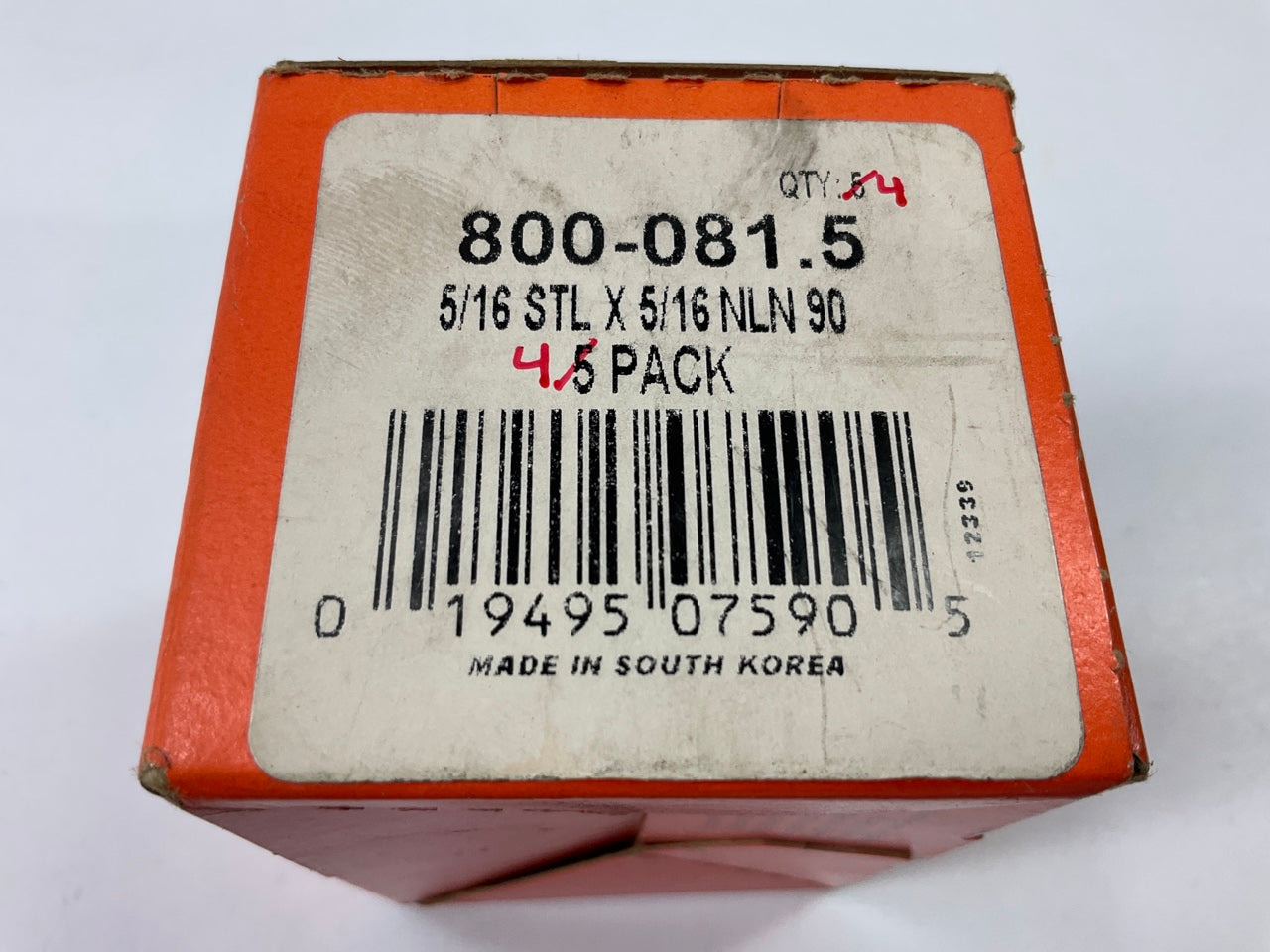 (4) Dorman 800-081 Fuel Line Connector, 5/16'' To 5/16'' 90 Degree