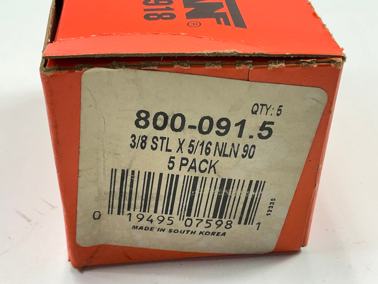 (5) Dorman 800-091 Fuel Line Quick Connector, 3/8'' To 5/16'' 90 Degree