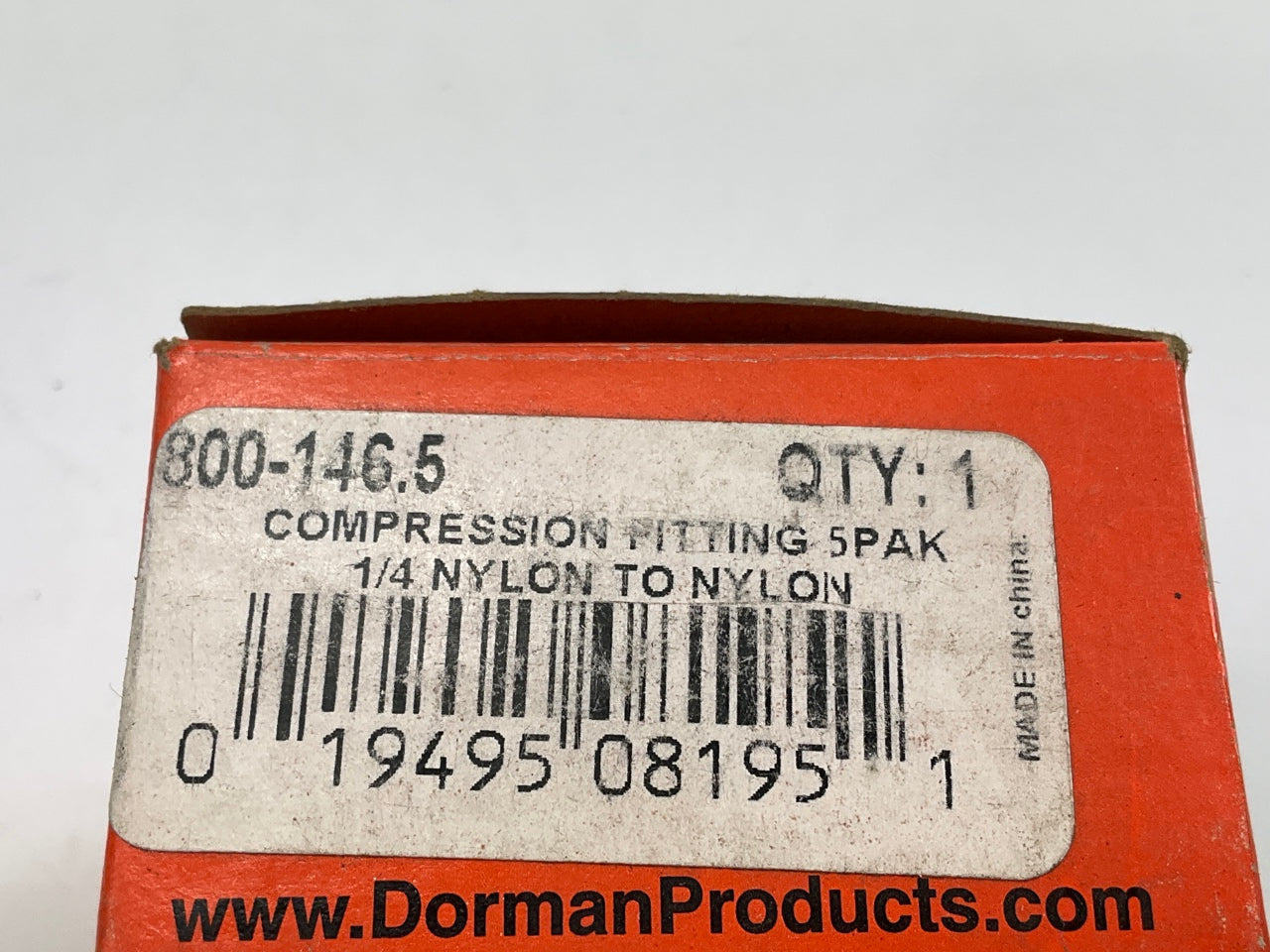 (5) Dorman 800-146 Compression Fitting 1/4''